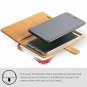 iPhone 8 Plus Snakehive Genuine Leather Wallet with Viewing Stand Card Plum