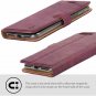 iPhone 8 Plus Snakehive Genuine Leather Wallet with Viewing Stand Card Plum
