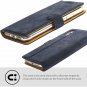 For iPhone 8 Case Snakehive Genuine Leather Wallet Viewing Stand and Card Navy