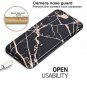 For iPhone 7/8 Plus Case Bumper Matte TPU Soft Rubber Silicone Black Marble