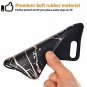 For iPhone 7/8 Plus Case Bumper Matte TPU Soft Rubber Silicone Black Marble