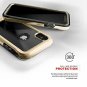 For iPhone Xs Max case Military Grade DropTested Tempered Glass Gold  Clear