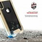For iPhone Xs Max case Military Grade DropTested Tempered Glass Gold  Clear