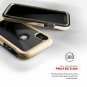 For iPhone Xs Max case Military Grade DropTested Tempered Glass Gold  Clear
