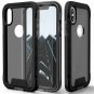 For iPhone Xs Max case Military Grade DropTested Tempered Glass Black  Smoke
