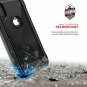 For iPhone Xs Max case Military Grade DropTested Tempered Glass Black  Smoke