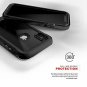 For iPhone Xs Max case Military Grade DropTested Tempered Glass Black  Smoke