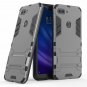 For Xiaomi Mi 8 Lite Case Dual Layer Rugged Hybrid Hard Screen Protector Gray