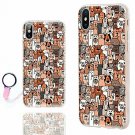 For iPhone X/Xs Case Ultra Slim Flexible Soft TPU Clear Cartoon Animal