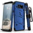 For Samsung Galaxy S8 Plus Case Military Grade Drop Tested, Holster Belt Blue