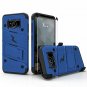 For Samsung Galaxy S8 Plus Case Military Grade Drop Tested, Holster Belt Blue