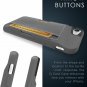 For iPhone 7/8 Wallet Case Q Card Protectiv Kickstand Grip Cover Gunmetal Gray