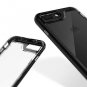 For iPhone 7/8 Case Edge Design Allbody Bumper Clear Back Buttons Covered Black