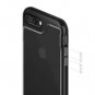 For iPhone 7/8 Case Edge Design Allbody Bumper Clear Back Buttons Covered Black