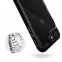 For iPhone 7/8 Case Edge Design Allbody Bumper Clear Back Buttons Covered Black