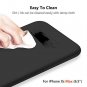 For iPhone Xs Max Case Liquid Silicone Gel Rubber Shockproof Microfiber Black