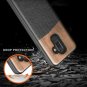 For Samsung J8 2018 Wood Case Premium Natural Wood SnapOn Canvas leather Fabric