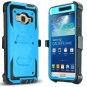 For Grand Prime Case Kickstand Shock Absorption Hybrid Dual Layer Rugged Blue