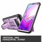 For Samsung Galaxy S10 Case Full-Body Dual Layer Rugged Holster Kickstand Purple
