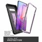 For Samsung Galaxy S10 Case Full-Body Dual Layer Rugged Holster Kickstand Purple