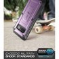 For Samsung Galaxy S10 Case Full-Body Dual Layer Rugged Holster Kickstand Purple