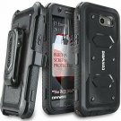 For Samsung Galaxy J7 Case Screen Protector Heavy Duty Rugged Holster Black