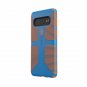 For Samsung Galaxy S10 Case Slim dual layer drop protection Blue/Pumpkin Orange