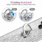 For Samsung Galaxy Note 9 Case Glitter Sparkle Bling Bumper Kickstand Silver