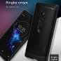 For Sony Xperia XZ2 Case Brushed Metal Design Flexible Dynamic Stroked Black