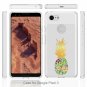 For Google Pixel 3 Case Clear Design Plastic Hard Back TPU Bumper Pineapples