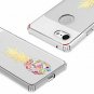 For Google Pixel 3 Case Clear Design Plastic Hard Back TPU Colorful Pineapple
