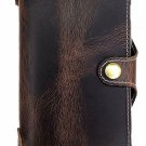 iPhone 8 Plus/7 Plus 5.5 Inch Genuine Leather Wallet Cases Handmade Oil Leather