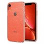 iPhone XR Case Liquid Crystal Flexible TPU Simple Glitter Rose Quartz