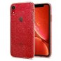 iPhone XR Case Liquid Crystal Flexible TPU Simple Glitter Rose Quartz