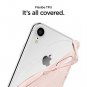 iPhone XR Case Liquid Crystal Flexible TPU Simple Glitter Rose Quartz