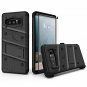 For Galaxy Note 8 Case Military Grade Drop Tested Tempered Glass Screen Black