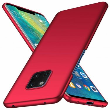 For Huawei Mate 20 Pro Case Ultra Thin Minimalist Slim Protective Smooth Red