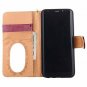 For Galaxy Note 8 Case Luxury Classic Plaid Pattern Wrist Strap Leather Purple
