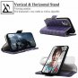 For iPhone X/Xs Case Wallet Wrist Strap Card Slot Flip Folio Leather Lattice