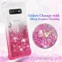 For Galaxy S10 Plus Case Glitter Girls Bling TPU Bumper Cushion Gradient Pink