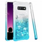 For Galaxy S10 Plus Case Glitter Girls Bling TPU Bumper Cushion Gradient Teal