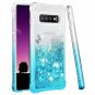 For Galaxy S10 Plus Case Glitter Girls Bling TPU Bumper Cushion Gradient Teal