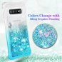 For Galaxy S10 Plus Case Glitter Girls Bling TPU Bumper Cushion Gradient Teal
