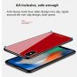 For iPhone X Case 2018 Frame Hybrid Shell Slim Anti Scratch Anti Drop glass blue