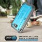 For Samsung Galaxy J7 Case Full-Body Rugged Holster Built Screen Protecto Blue