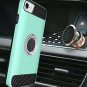 For iPhone 6/6S/7/8 Case Rotating Ring Holder Kickstand Armor Defender Turquoise