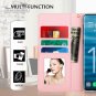 For Galaxy S10 Plus Case Wallet Luxurious Romantic Carved Makeup Mirror RoseGold