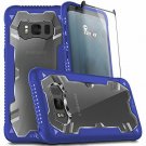 For Samsung Galaxy S8 Plus Case Military Grade Drop Tested Heavy Duty Blue Clear