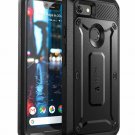 For Google Pixel 3 XL Case Body Rugged Holster Built in Screen Protector Black