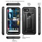 For Google Pixel 3 XL Case Body Rugged Holster Built in Screen Protector Black